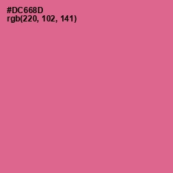 #DC668D - Charm Color Image