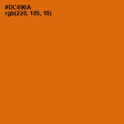 #DC690A - Bamboo Color Image