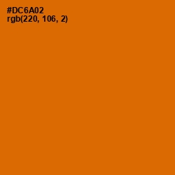 #DC6A02 - Bamboo Color Image