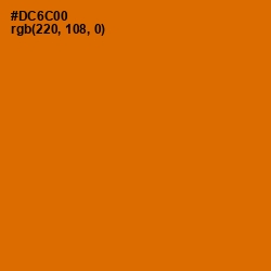 #DC6C00 - Bamboo Color Image