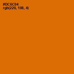 #DC6C04 - Bamboo Color Image