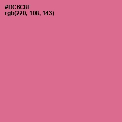 #DC6C8F - Charm Color Image