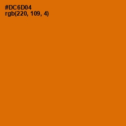 #DC6D04 - Bamboo Color Image