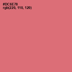 #DC6E78 - Japonica Color Image