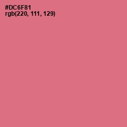 #DC6F81 - Charm Color Image