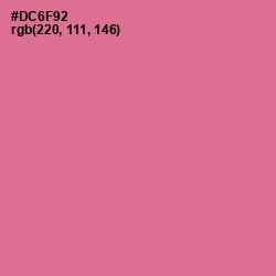 #DC6F92 - Charm Color Image