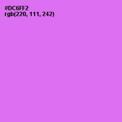 #DC6FF2 - Heliotrope Color Image