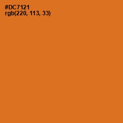 #DC7121 - Ochre Color Image