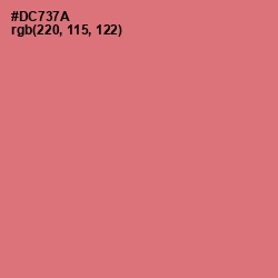 #DC737A - Japonica Color Image