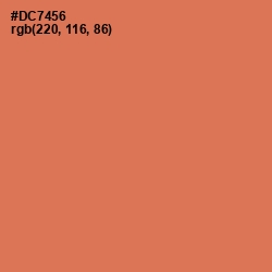 #DC7456 - Raw Sienna Color Image