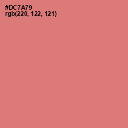 #DC7A79 - Japonica Color Image