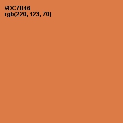 #DC7B46 - Raw Sienna Color Image