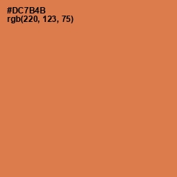 #DC7B4B - Raw Sienna Color Image