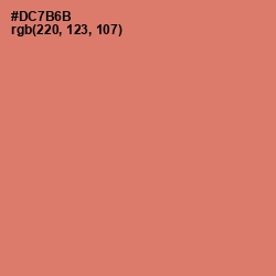 #DC7B6B - Japonica Color Image