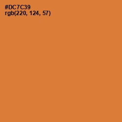 #DC7C39 - Ochre Color Image