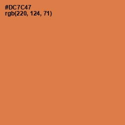 #DC7C47 - Raw Sienna Color Image