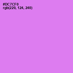 #DC7CF0 - Heliotrope Color Image