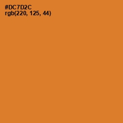 #DC7D2C - Ochre Color Image