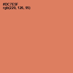 #DC7E5F - Raw Sienna Color Image