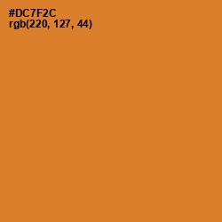 #DC7F2C - Ochre Color Image