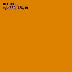 #DC8000 - Geebung Color Image