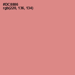 #DC8886 - My Pink Color Image