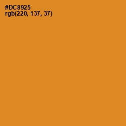 #DC8925 - Brandy Punch Color Image