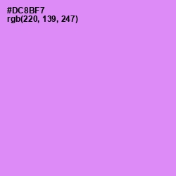 #DC8BF7 - Lavender Magenta Color Image