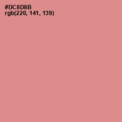 #DC8D8B - My Pink Color Image