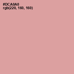 #DCA0A0 - Clam Shell Color Image