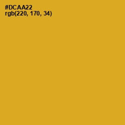 #DCAA22 - Golden Grass Color Image