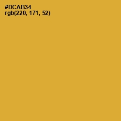 #DCAB34 - Old Gold Color Image