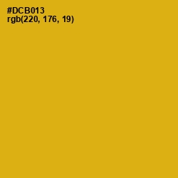 #DCB013 - Gold Tips Color Image
