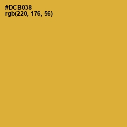 #DCB038 - Old Gold Color Image