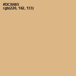 #DCB685 - Tan Color Image