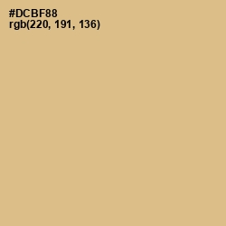 #DCBF88 - Straw Color Image