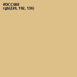 #DCC088 - Brandy Color Image