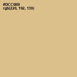 #DCC08B - Brandy Color Image