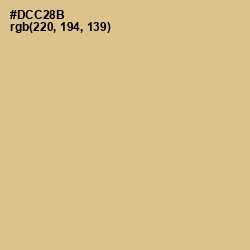 #DCC28B - Brandy Color Image