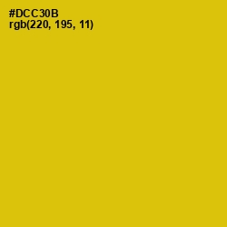 #DCC30B - Bird Flower Color Image