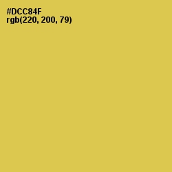 #DCC84F - Wattle Color Image