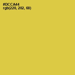 #DCCA44 - Wattle Color Image