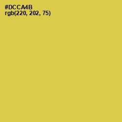 #DCCA4B - Wattle Color Image