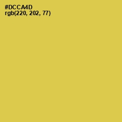 #DCCA4D - Wattle Color Image