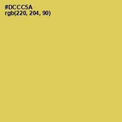 #DCCC5A - Wattle Color Image