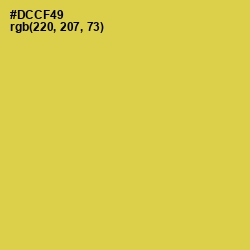 #DCCF49 - Wattle Color Image