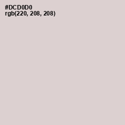 #DCD0D0 - Swiss Coffee Color Image