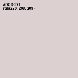 #DCD0D1 - Swiss Coffee Color Image