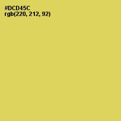 #DCD45C - Wattle Color Image