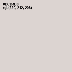 #DCD4D0 - Swiss Coffee Color Image